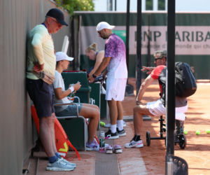 Iga Świątek na ostatnim treningu przez III rundą Roland Garros