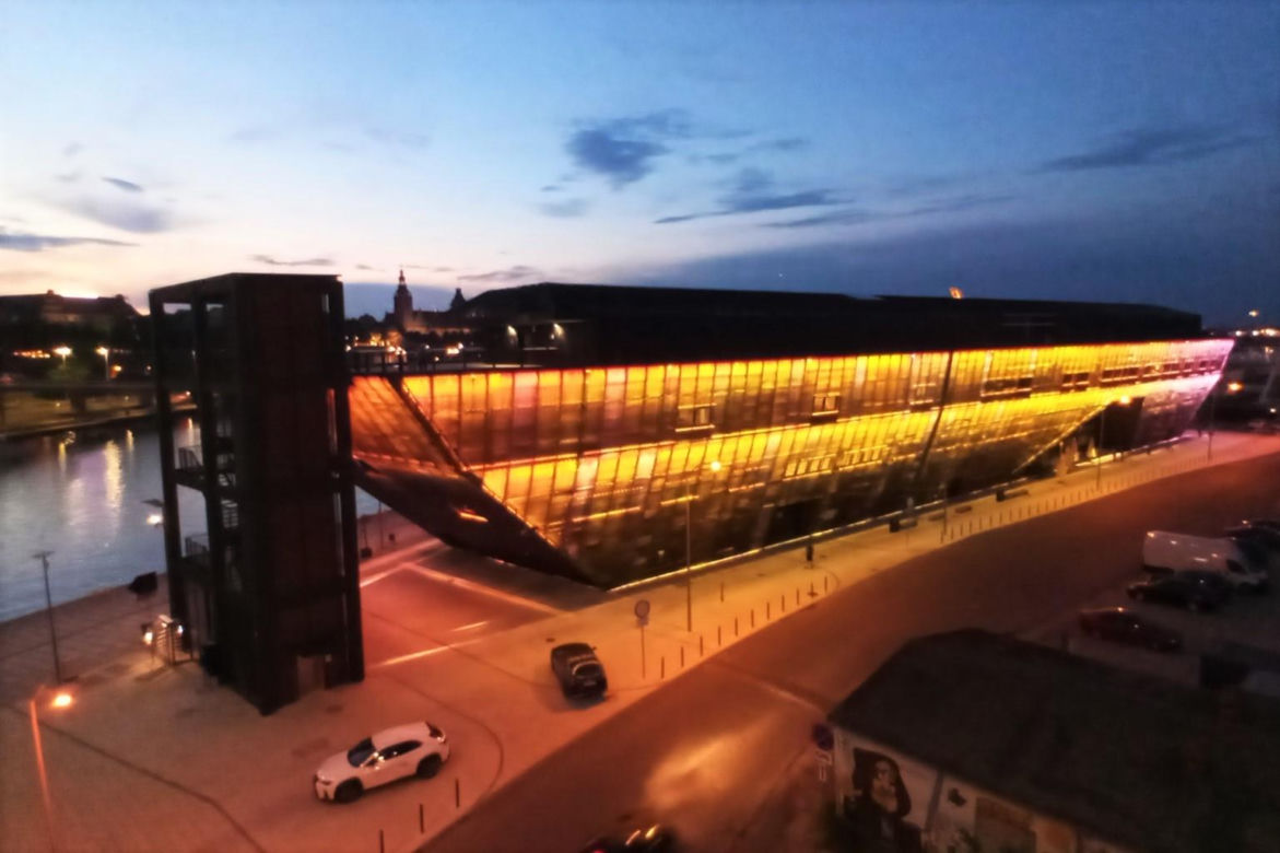 Iluminacja Morskiego Centrum Nauki