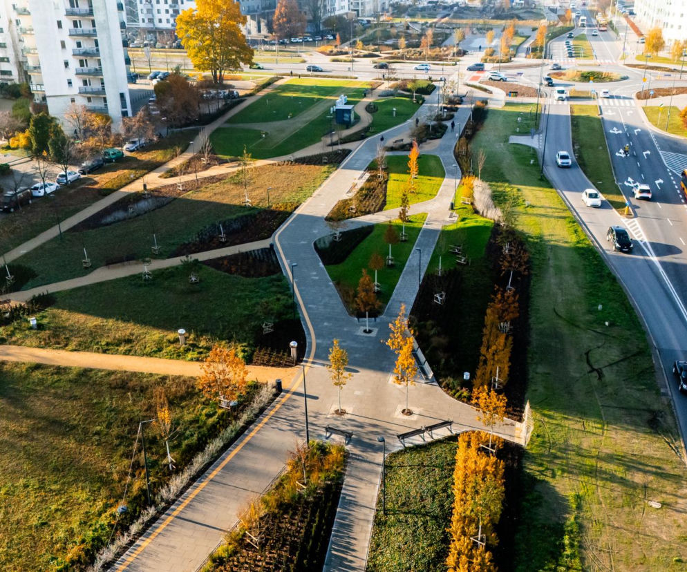 Park nad Południową Obwodnicą Warszawy jest już bliski ukończenia. Finisz w 2026