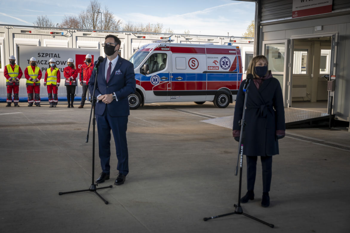 PKN ORLEN buduje szpital tymczasowy w Płocku. Będzie gotowy do końca miesiąca