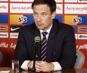 Cezary Kulesza i sekretarz Łukasz Wachowski ogłosili nowego sponsora PZPN