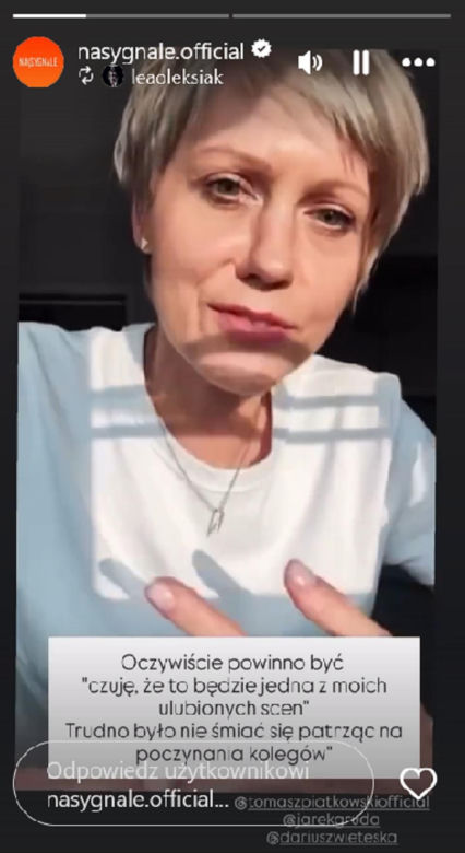 Na sygnale poza planem. Lea Oleksiak (Anna) 