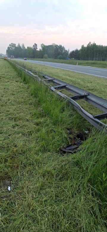 Wypadek na A4 koło Tarnowa - 26.05.2023r.