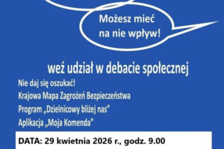 W gminie Adamów odbędzie się policyjna debata. Będzie można podyskutować i popytać