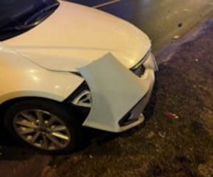 Kierowca luksusowego lamborghini porzucił auto po kolizji