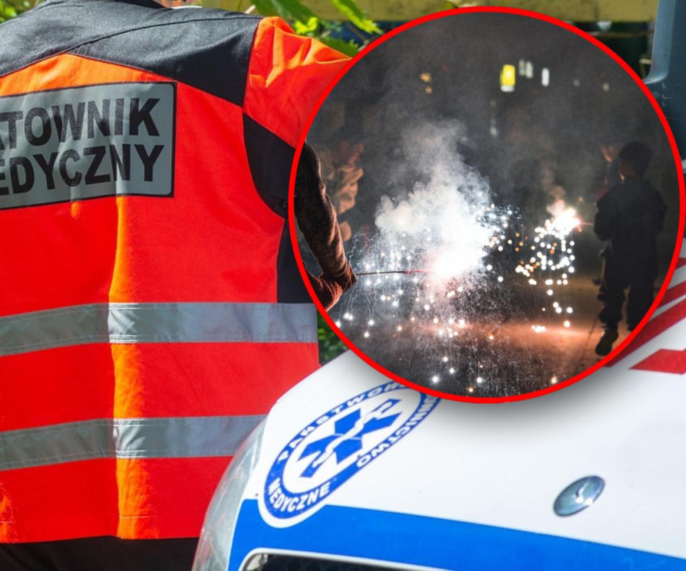 Petarda wybuchła mu w dłoniach, 14-latek stracił palec. Co jeszcze wydarzyło się w sylwestrową noc?