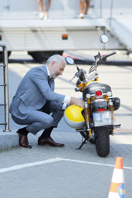 Hubert Urbański na motorze