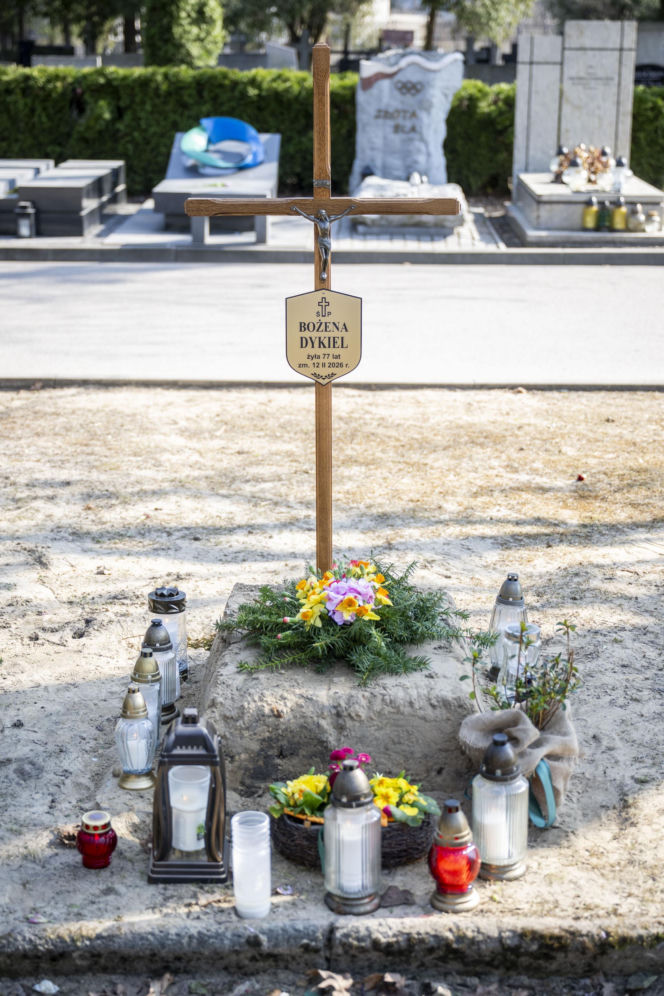 Tak wygląda grób Bożeny Dykiel