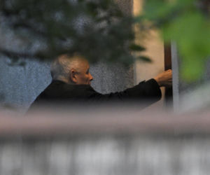 Jarosław Kaczyński w swoim domu na warszawskim Żoliborzu