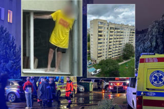 Kilkanaście godzin negocjacji na Bemowie. Mężczyzna zszedł z parapetu