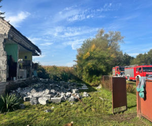 Wybuch gazu w pow. pińczowskim. W akcji śmigłowiec LPR