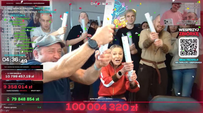 Maciej Kurzajewski zgolił głowę na antenie Polsatu. Charytatywna zbiórka Łatwoganga pobiła rekord Guinnessa