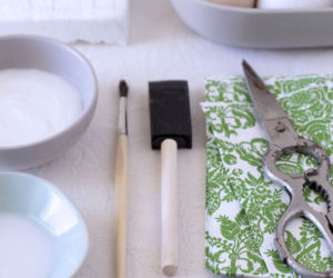Zielone pisanki DECOUPAGE