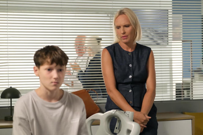 M jak miłość odc. 1916. Franek (Jarosław Śmigielski), Dorota (Iwona Rejzner)