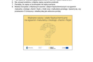 Matura 2026 Chemia FORMUŁA 2015: Arkusz CKE