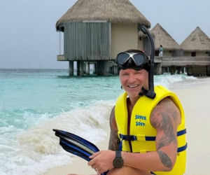 Małgorzata Rozenek i Radosław Majdan nurkują  Malediwach