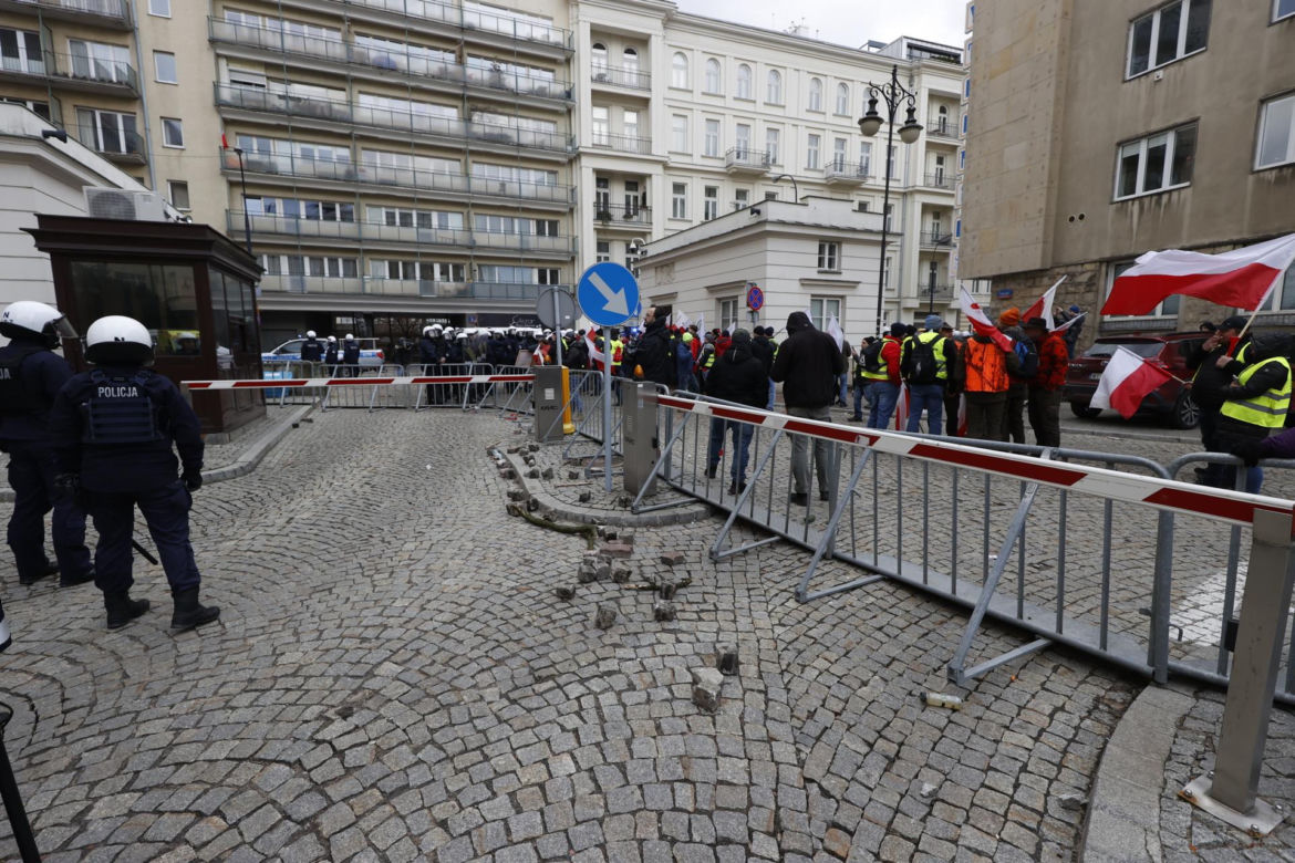 Strajk generalny rolników w Warszawie