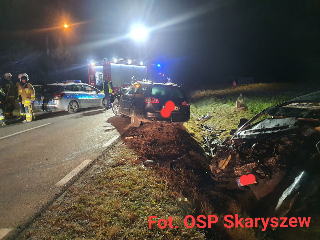Odechów. Jedna osoba nie żyje, rodzina z dzieckiem w szpitalu. Sprawca wypadku zaatakował kobietę?! [WIDEO, ZDJĘCIA]