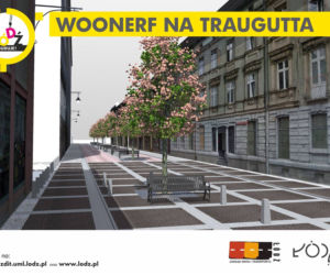 Wizualizacja woonerfu na Traugutta