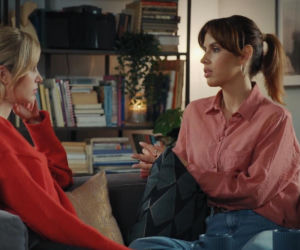 M jak miłość odc. 1919. Ania (Alina Szczegielniak), Kama (Michalina Sosna)