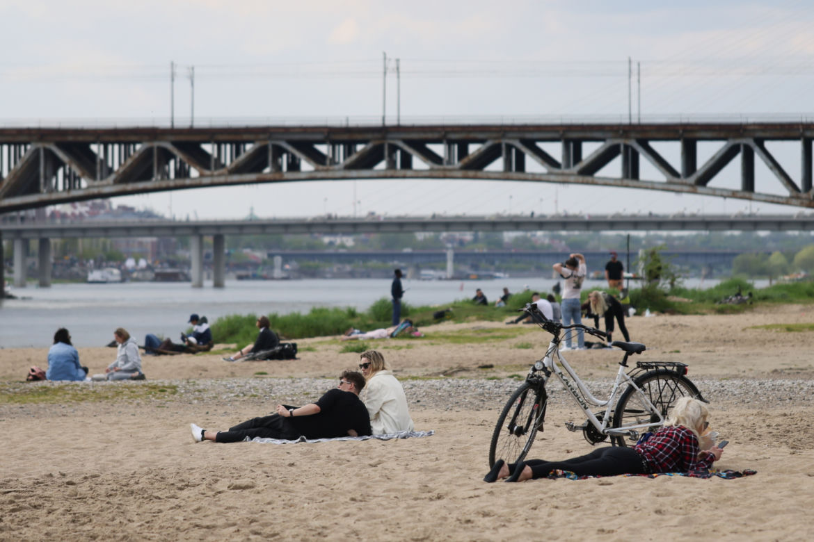 Majówka 2023 na plaży nad Wisłą