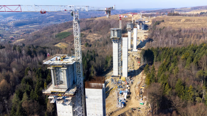 To tutaj rośnie najwyższa estakada w Polsce