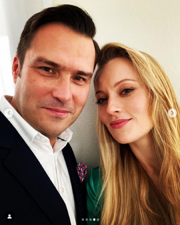 Barwy szczęścia. Renata (Anna Mrozowska), Damian (Michał Lesień-Głowacki) na planie
