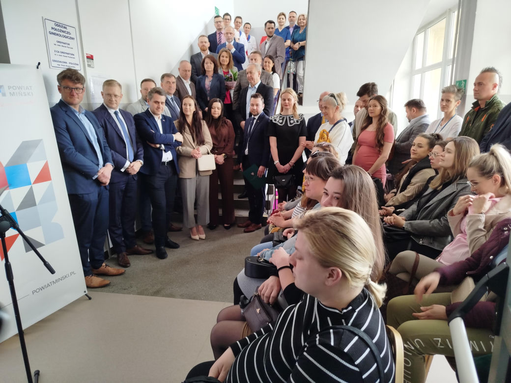 Odnowiony oddział noworodkowy wraz z częścią położniczą w mińskim szpitalu zapewni ciężarnym, rodzącym i maluchom nowoczesne warunki