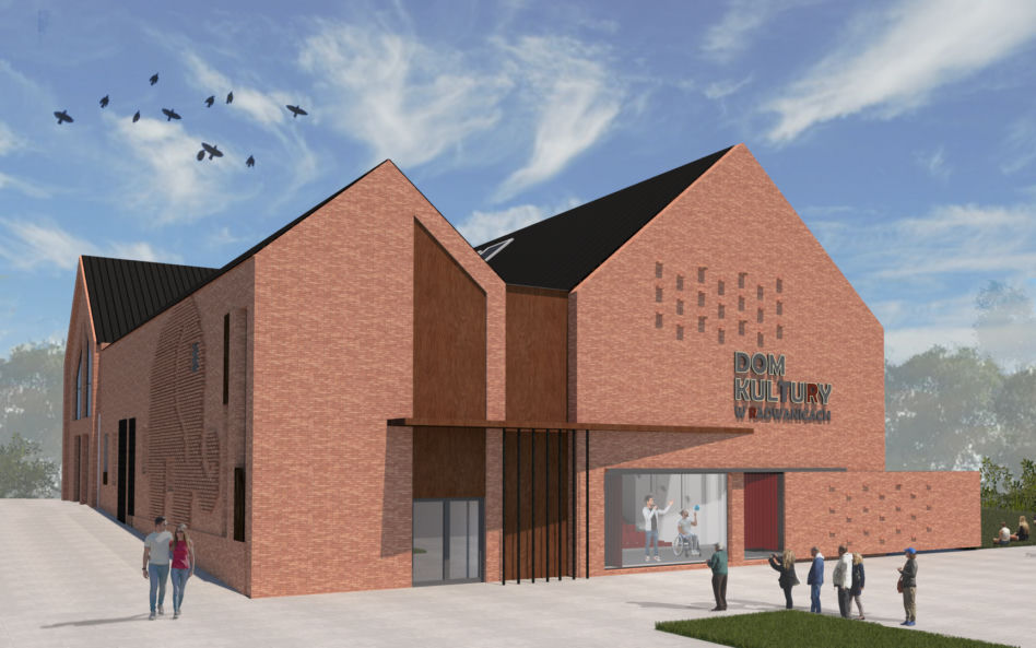Dom kultury w Radwanicach projektu biura Archenika