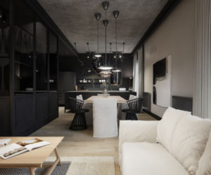 Apartament w czerni i bieli