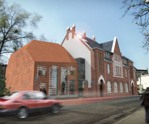 Wizualizacja Kujawsko-Pomorskiego Centrum Kultury w Bydgoszczy po rozbudowie i modernizacji. Autorem projektu jest arch. Anna Pawlicka-Zabojszcz z pracowni Ingraf