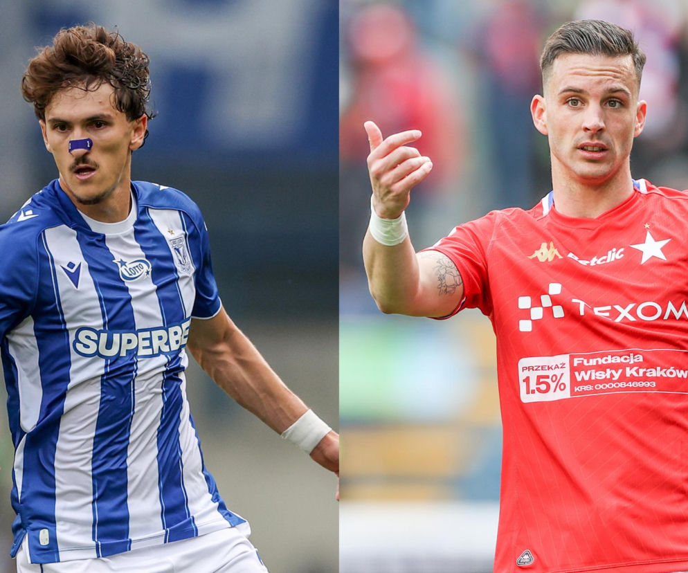 Pablo Rodriguez z Lecha Poznań oraz Angel Rodado z Wisły Kraków. O meczu gwiazd Ekstraklasy przeczytasz na SE Supersport.