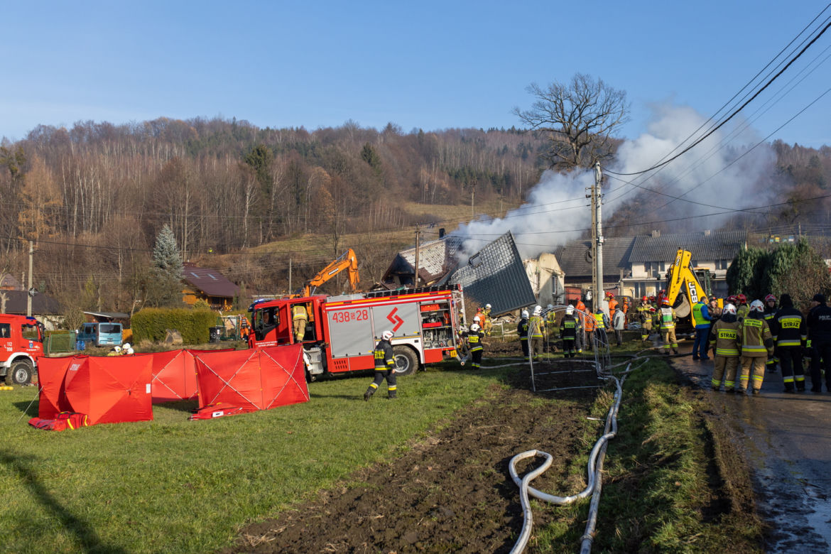 Tragedia w Ustroniu! Wybuch gazu rozsadził dom jednorodzinny