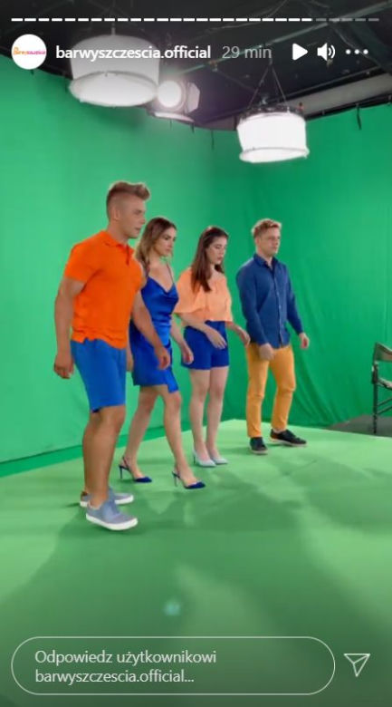 Barwy szczęścia: Agata (Natalia Zambrzycka), Hubert (Marek Molak), Klara (Olga Jankowska), Patryk (Konrad Skolimowski)