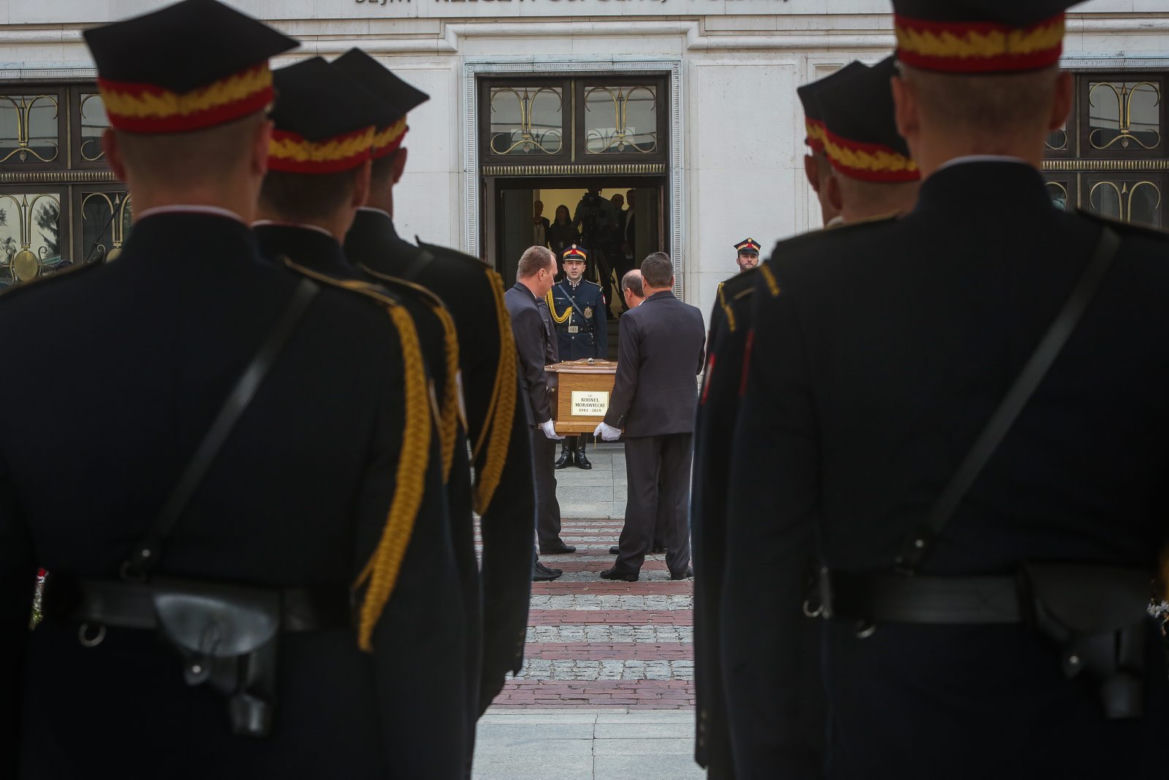 Pożegnanie marszałka seniora Kornela Morawieckiego