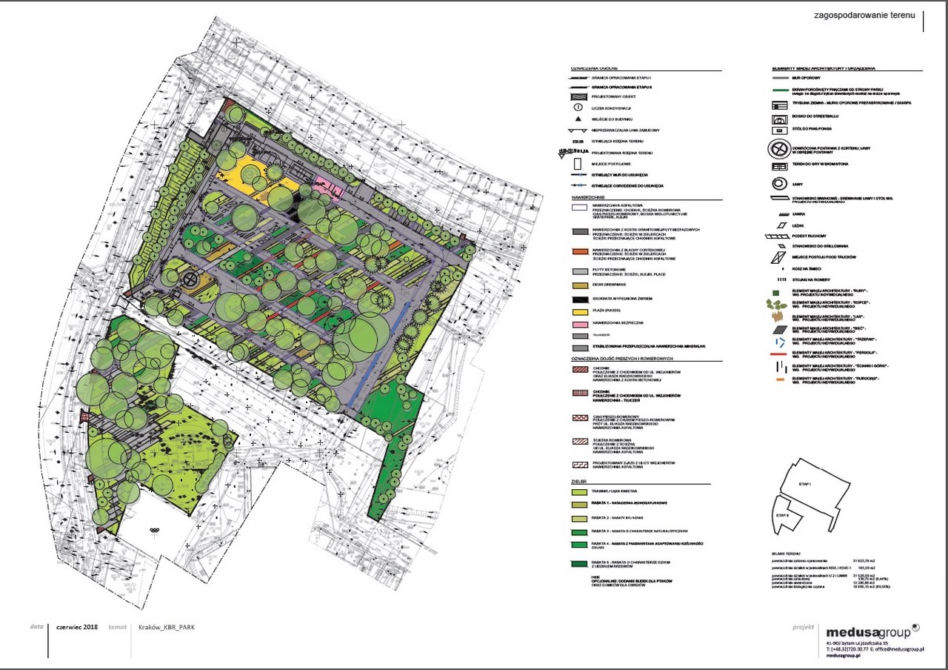 Park z bajerami według medusagroup