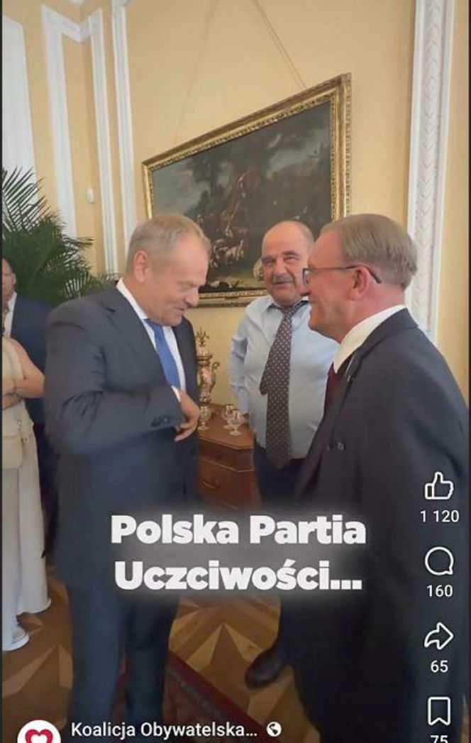 Artur Barciś chciał sprawdzić czy Tusk nosi perukę
