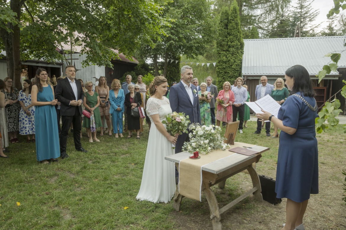 Adrian Zandberg na ślubie