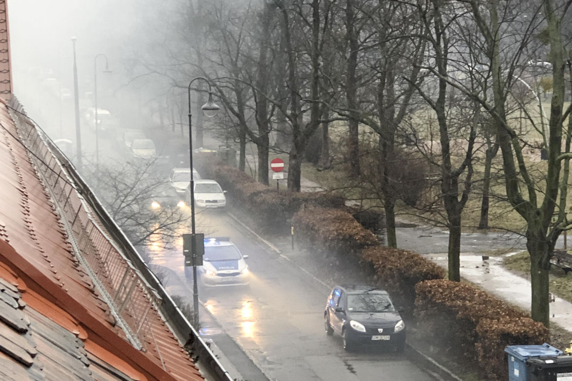 Pożar na wrocławskim Sępolnie we Wrocławiu 