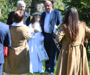 Prezes na komunii Kaczyńskiej