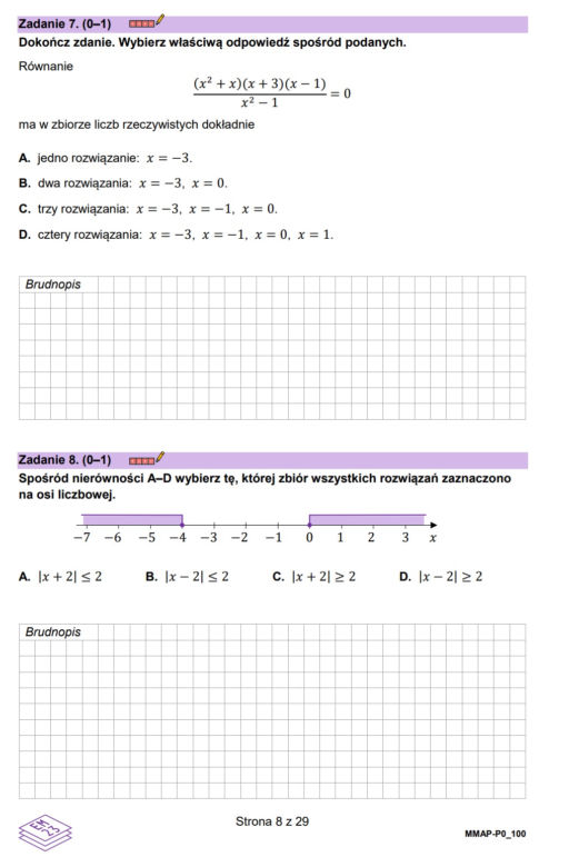 Matura próbna 2023 - Matematyka., arkusze zadań