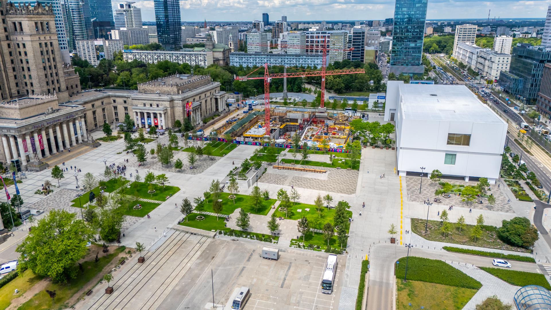 Podziemia teatru TR Warszawa w budowie