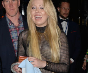 Córka Trumpa w prześwitującej bluzce. Pokazała za dużo? Tiffany Trump