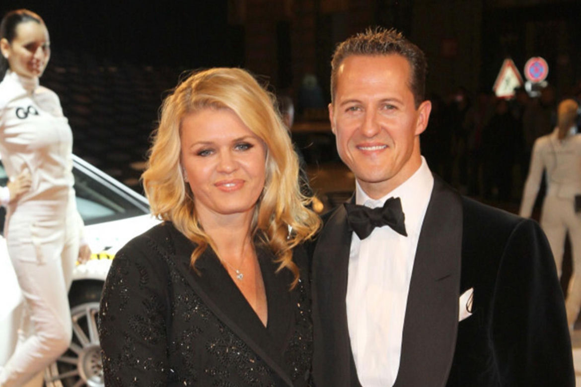 Michael Schumacher z żoną Corinną