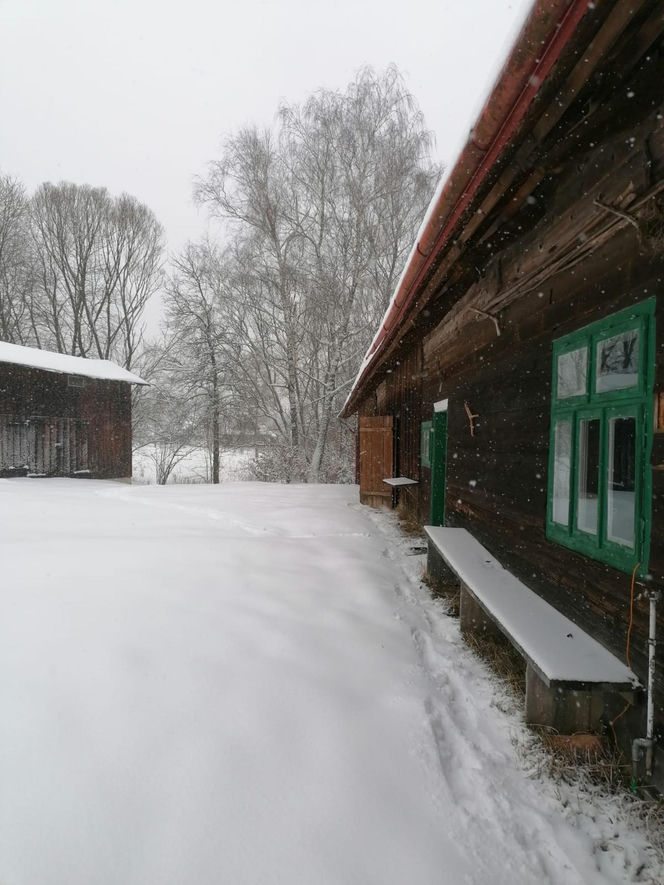 Remont chyży łemkowskiej w Hańczowej