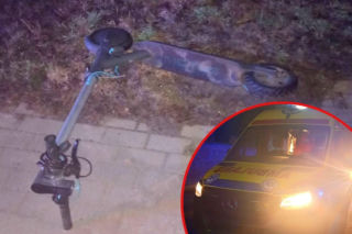 Chciał wrócić hulajnogą do domu, skończył w szpitalu. 55-latek dodatkowo stanie przed sądem