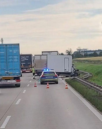 Wypadek pod Wrocławiem. Zderzenie ciężarówek i ogromne korki na A4