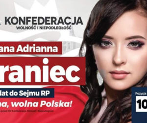 Korwin przygarnął seksi modelkę