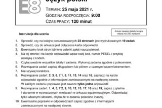 Egzamin ósmoklasisty z języka polskiego. Ósmoklasisto! Sprawdź odpowiedzi do zadań z arkusza CKE