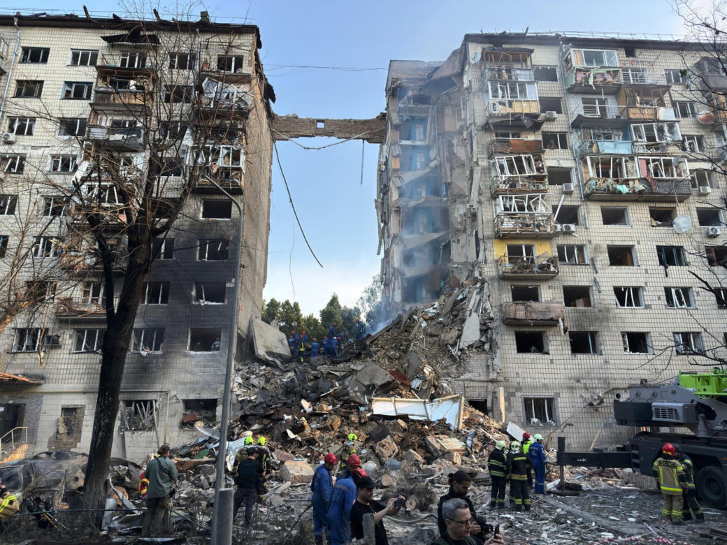 Skutki rosyjskiego ataku na Kijów